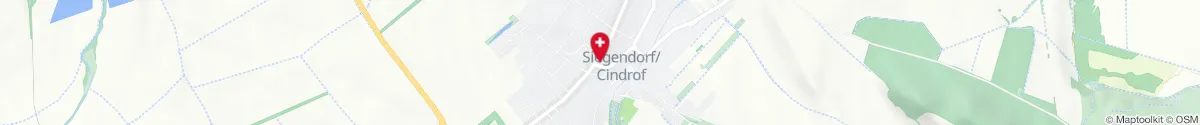 Kartendarstellung des Standorts für Burgenland-Apotheke in 7011 Siegendorf